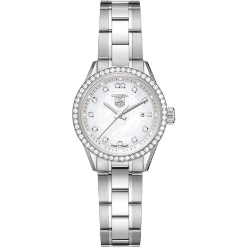 TAG Heuer Carrera Quartz 27 Stainless Steel / Diamond / MOP - Diamond / Bracelet